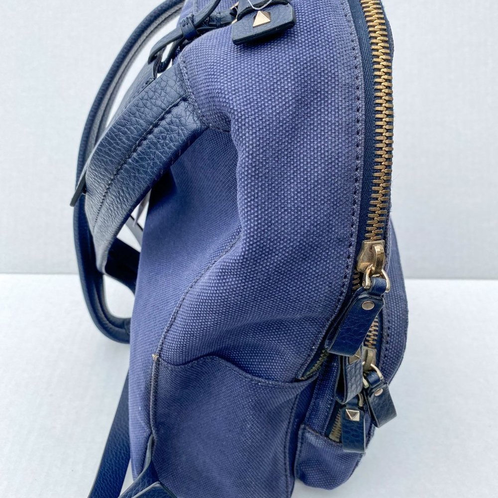 Valentino Garavani Denim Butterfly Backpack Blue - Picture 5 of 11